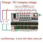 [10748] Плата ограничения заряда/разряда BMS 5S/ 100A для LiFePO4, LFE батарей