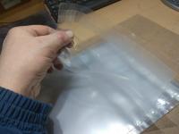 Пакет ПВД 30*40+4см с клапаном клеевым прозрачный одноразовый(Неразъемный)  курьерский за 1шт