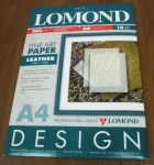 200g A4 10л Lomond глянцевая "Кожа", Дизайнерская бумага, односторонняя L0918041