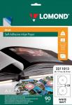 Бумага Самоклеящаяся для CD  A4 25л CD2(D-17/118мм) матовая (струйная печать) Lomond L2211013